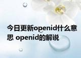 今日更新openid什么意思 openid的解說(shuō)