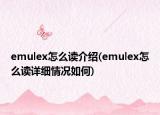 emulex怎么讀介紹(emulex怎么讀詳細(xì)情況如何)