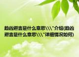 趨兇避吉是什么意思\
