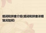 組詞和拼音介紹(組詞和拼音詳細(xì)情況如何)