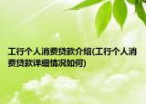 工行個(gè)人消費(fèi)貸款介紹(工行個(gè)人消費(fèi)貸款詳細(xì)情況如何)