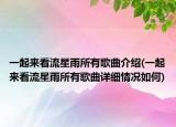 一起來看流星雨所有歌曲介紹(一起來看流星雨所有歌曲詳細情況如何)