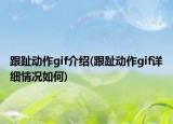 跟趾動作gif介紹(跟趾動作gif詳細情況如何)