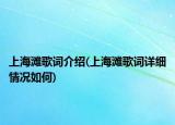上海灘歌詞介紹(上海灘歌詞詳細情況如何)