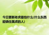 今日更新老虎最怕什么(什么東西能鎮(zhèn)住屬虎的人)