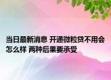 當(dāng)日最新消息 開通微粒貸不用會怎么樣 兩種后果要承受