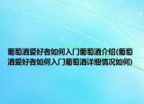 葡萄酒愛好者如何入門葡萄酒介紹(葡萄酒愛好者如何入門葡萄酒詳細情況如何)