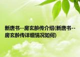 新唐書--房玄齡傳介紹(新唐書--房玄齡傳詳細情況如何)