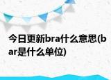 今日更新bra什么意思(bar是什么單位)