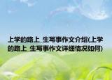 上學(xué)的路上_生寫事作文介紹(上學(xué)的路上_生寫事作文詳細(xì)情況如何)