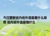 今日更新省內省外流量是什么意思 省內省外流量指什么