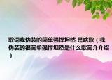 歌詞我偽裝的簡單強悍坦然,是啥歌（我偽裝的很簡單強悍坦然是什么歌簡介介紹）