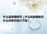 什么是變相體罰（什么叫變相體罰什么叫體罰簡介介紹）