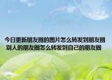 今日更新朋友圈的圖片怎么轉(zhuǎn)發(fā)到朋友圈 別人的朋友圈怎么轉(zhuǎn)發(fā)到自己的朋友圈