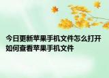 今日更新蘋(píng)果手機(jī)文件怎么打開(kāi) 如何查看蘋(píng)果手機(jī)文件