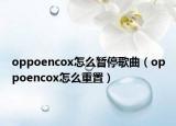 oppoencox怎么暫停歌曲（oppoencox怎么重置）