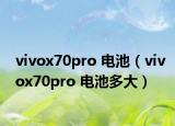 vivox70pro 電池（vivox70pro 電池多大）