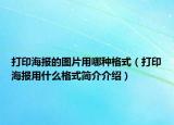 打印海報的圖片用哪種格式（打印海報用什么格式簡介介紹）