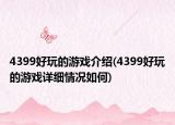 4399好玩的游戲介紹(4399好玩的游戲詳細(xì)情況如何)