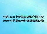 小夢coser小夢是gay嗎?介紹(小夢coser小夢是gay嗎?詳細(xì)情況如何)