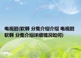 電視劇(軟弱 分集介紹介紹 電視劇 軟弱 分集介紹詳細情況如何)