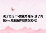 說了再見mv男主角介紹(說了再見mv男主角詳細(xì)情況如何)