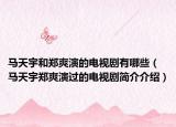 馬天宇和鄭爽演的電視劇有哪些（馬天宇鄭爽演過的電視劇簡介介紹）