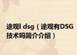 途觀l dsg（途觀有DSG技術(shù)嗎簡(jiǎn)介介紹）