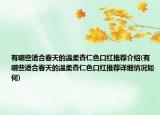 有哪些適合春天的溫柔杏仁色口紅推薦介紹(有哪些適合春天的溫柔杏仁色口紅推薦詳細情況如何)