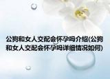 公狗和女人交配會(huì)懷孕嗎介紹(公狗和女人交配會(huì)懷孕嗎詳細(xì)情況如何)