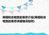 兩相和總相宜的意思介紹(兩相和總相宜的意思詳細情況如何)