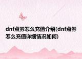 dnf點(diǎn)券怎么充值介紹(dnf點(diǎn)券怎么充值詳細(xì)情況如何)