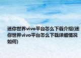 迷你世界vivo平臺(tái)怎么下載介紹(迷你世界vivo平臺(tái)怎么下載詳細(xì)情況如何)