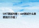 UAT測試內(nèi)容（uat測試什么意思簡介介紹）