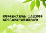 黑莓手機(jī)的中文官網(wǎng)是什么介紹(黑莓手機(jī)的中文官網(wǎng)是什么詳細(xì)情況如何)