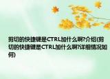 剪切的快捷鍵是CTRL加什么啊?介紹(剪切的快捷鍵是CTRL加什么啊?詳細(xì)情況如何)