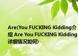 Are(You FUCKING Kidding介紹 Are You FUCKING Kidding詳細(xì)情況如何)