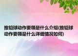 推鉛球動作要領是什么介紹(推鉛球動作要領是什么詳細情況如何)