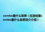 combo是什么意思（在游戲里combo是什么意思簡介介紹）