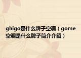 ghigo是什么牌子空調(diào)（gome空調(diào)是什么牌子簡介介紹）