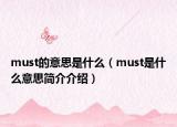 must的意思是什么（must是什么意思簡介介紹）