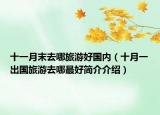 十一月末去哪旅游好國內(nèi)（十月一出國旅游去哪最好簡介介紹）