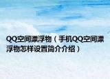 QQ空間漂浮物（手機QQ空間漂浮物怎樣設(shè)置簡介介紹）