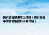 倩女幽魂端游怎么掛機(jī)（倩女幽魂手游在哪能掛機(jī)簡介介紹）