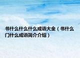 書什么什么什么成語大全（書什么門什么成語簡介介紹）