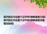 瑤字的右半邊是個漢字嗎?請教讀音介紹(瑤字的右半邊是個漢字嗎?請教讀音詳細(xì)情況如何)