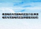 串激電機與無刷電機區(qū)別介紹(串激電機與無刷電機區(qū)別詳細情況如何)
