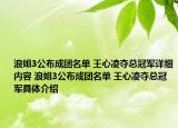 浪姐3公布成團名單 王心凌奪總冠軍詳細內(nèi)容 浪姐3公布成團名單 王心凌奪總冠軍具體介紹
