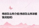偉創(chuàng)怎么樣介紹(偉創(chuàng)怎么樣詳細(xì)情況如何)