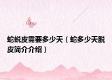 蛇蛻皮需要多少天（蛇多少天脫皮簡介介紹）
